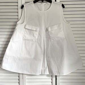 COS LIKE NEW SLEEVELESS UTILITY-STYLE TANK!